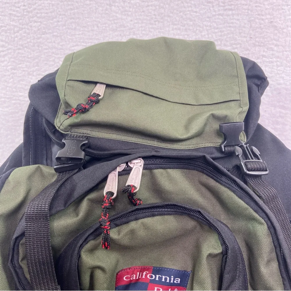 California Pak hiking backpack. Olive Camo green & black. Super extra large